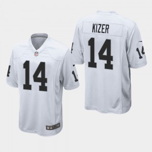 Hommes Las Vegas Raiders DeShone Kizer Maillot de jeu - Blanc