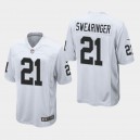 Hommes Oakland Raiders D.J. Swearinger Maillot de jeu - Blanc