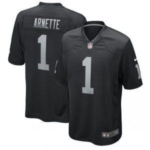 Damon Arnette Las Vegas Raiders Nike 2020 NFL Draft First Round Pick Jeu Maillot - Noir