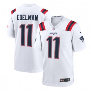 Julian Edelman New England Patriots Nike Jeu Maillot - Blanc
