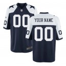 Maillot de jeu de retour personnalisé des Dallas Cowboys Nike Hommes