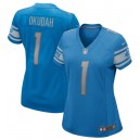 Jeff Okudah Detroit Lions Nike Women&rsquo;s 2020 NFL Draft First Round Pick Jeu Maillot - Bleu