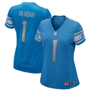 Jeff Okudah Detroit Lions Nike Women’s 2020 NFL Draft First Round Pick Jeu Maillot - Bleu