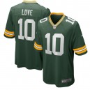 Jordan Love Green Bay Packers Nike 2020 NFL Draft First Round Pick Jeu Maillot - Vert