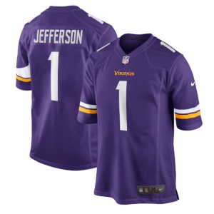 Justin Jefferson Minnesota Vikings Nike 2020 NFL Draft First Round Pick Jeu Maillot - Violet