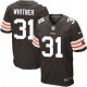 Men Nike Cleveland Browns &31 Donte Whitner Elite Brown Team Color NFL Jersey