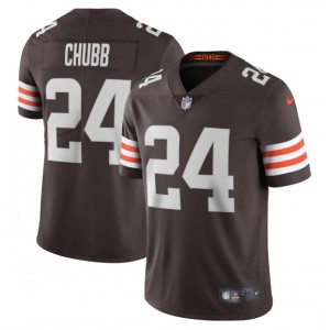Nick Chubb Cleveland Browns Nike Vapor Limited Maillot - Marron