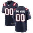Maillot de jeu personnalisé nike New England Patriots - Marine