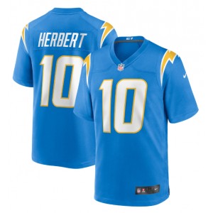 Justin Herbert Los Angeles Chargers Nike 2020 NFL Draft First Round Pick Jeu Maillot - Powder Blue