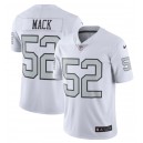 Khalil Mack Las Vegas Raiders Nike Vapor Intouchable Color Rush Limit&eacute;e Joueur Maillot - Blanc