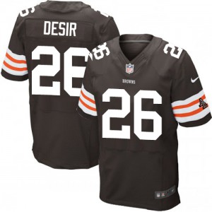 Hommes Nike Cleveland Browns # 26 Pierre Desir élite équipe brun couleur NFL Maillot Magasin