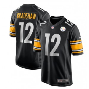 Terry Bradshaw Pittsburgh Steelers Nike Jeu Maillot joueur à la retraite - Noir
