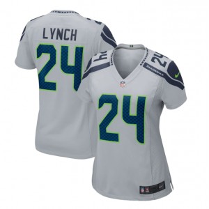 Maillot Nike Femmes Jeu Maillot De Seattle Lynch Seattle Seahawks Nike - Gris