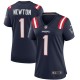 Cam Newton New England Patriots Nike Femmes Jeu Maillot - Marine