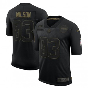 Maillot Russell Wilson Seattle Seahawks Nike 2020 Salute To Service Limited - Noir