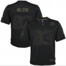Maillot de jeu Russell Wilson Seattle Seahawks Nike Enfants 2020 Salute to Service - Noir