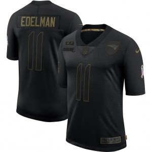 Maillot Nike 2020 Salute To Service Limited Julian Edelman New England Patriots - Noir