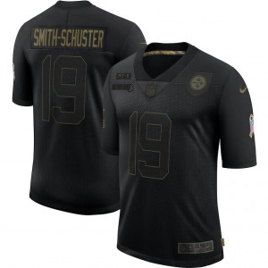 JuJu Smith-Schuster Pittsburgh Steelers Nike 2020 Salute To Service Limitée Maillot – Noir