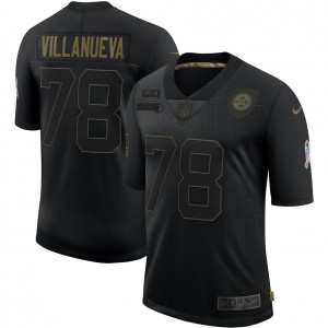 Alejandro Villanueva Pittsburgh Steelers Nike 2020 Salute To Service Limitée Maillot – Noir