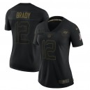 Tom Brady Tampa Bay Buccaneers Nike Femmes 2020 Salute To Service Limitée Maillot - Noir
