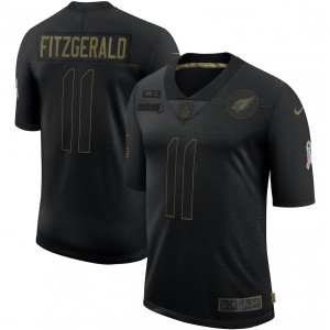 Larry Fitzgerald Arizona Cardinals Nike 2020 Salute To Service Limitée Maillot – Noir