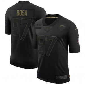Joey Bosa Los Angeles Chargers Nike 2020 Salute To Service Limitée Maillot – Noir