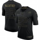 Christian McCaffrey Carolina Panthers Nike 2020 Salute To Service Limitée Maillot - Noir