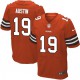 Men Nike Cleveland Browns &19 Miles Austin Elite Orange Alternate NFL Jersey