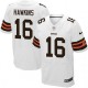 Men Nike Cleveland Browns &16 Andrew Hawkins Elite White NFL Jersey
