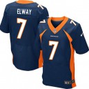 Men Nike Denver Broncos &7 John Elway Elite Navy Blue Alternate NFL Jersey