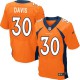 Men Nike Denver Broncos &30 Terrell Davis Elite Orange Team Color NFL Jersey