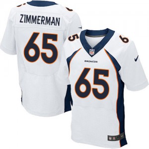 Hommes Nike Denver Broncos # 65 Gary Zimmerman Élite blanc NFL Maillot Magasin