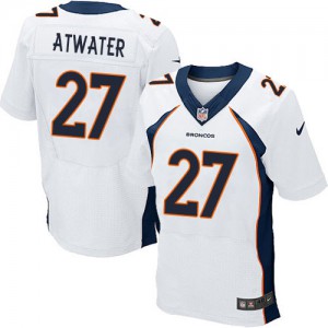 Hommes Nike Denver Broncos # 27 Steve Atwater Élite blanc NFL Maillot Magasin