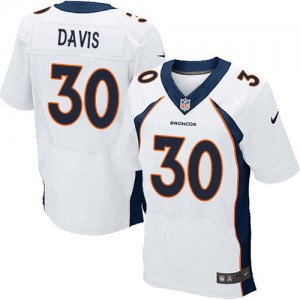 Hommes Nike Denver Broncos # 30 Terrell Davis Élite blanc NFL Maillot Magasin