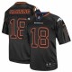 Men Nike Denver Broncos &18 Peyton Manning Elite Lights Out Black NFL Jersey