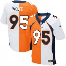 Men Nike Denver Broncos &95 Derek Wolfe Elite Team/Road Two Tone NFL Jersey