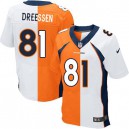 Men Nike Denver Broncos &81 Joel Dreessen Elite Team/Road Two Tone NFL Jersey
