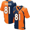 Men Nike Denver Broncos &81 Joel Dreessen Elite Team/Alternate Two Tone NFL Jersey