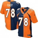 Men Nike Denver Broncos &78 Ryan Clady Elite Team/Alternate Two Tone NFL Jersey