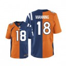 Men Nike Denver Broncos &18 Peyton Manning Elite Broncos/Colts Two Tone NFL Jersey