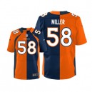 Men Nike Denver Broncos &58 Von Miller Elite Team/Alternate Two Tone NFL Jersey
