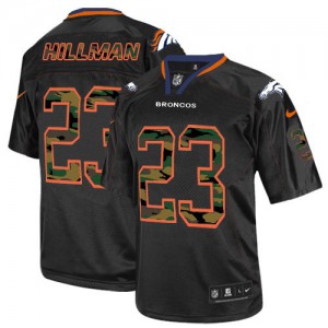 Hommes Nike Denver Broncos # 23 Ronnie Hillman Élite noire Camo Fashion NFL Maillot Magasin