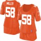 Women Nike Denver Broncos &58 Von Miller Elite Orange Breast Cancer Awareness NFL Jersey