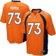 Youth Nike Denver Broncos &73 Chris Kuper Elite Orange Team Color C Patch NFL Jersey