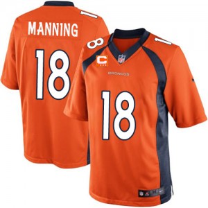 Couleur C Patch NFL maillot de l'équipe jeunesse Nike Denver Broncos # 18 Peyton Manning élite Orange Couleur C Patch NFL maillot de l'équipe jeunesse Nike Denver Broncos # 18 Peyton Manning élite Orange