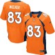 Men Nike Denver Broncos &83 Wes Welker Elite Orange Team Color NFL Jersey