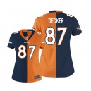 Women Nike Denver Broncos &87 Eric Decker Elite Alternate/Team Two Tone NFL Jersey