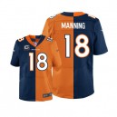 Men Nike Denver Broncos &18 Peyton Manning Elite Alternate/Team Two Tone C Patch NFL Jersey