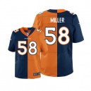 Men Nike Denver Broncos &58 Von Miller Elite Alternate/Team Two Tone NFL Jersey