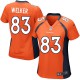 Women Nike Denver Broncos &83 Wes Welker Elite Orange Team Color NFL Jersey